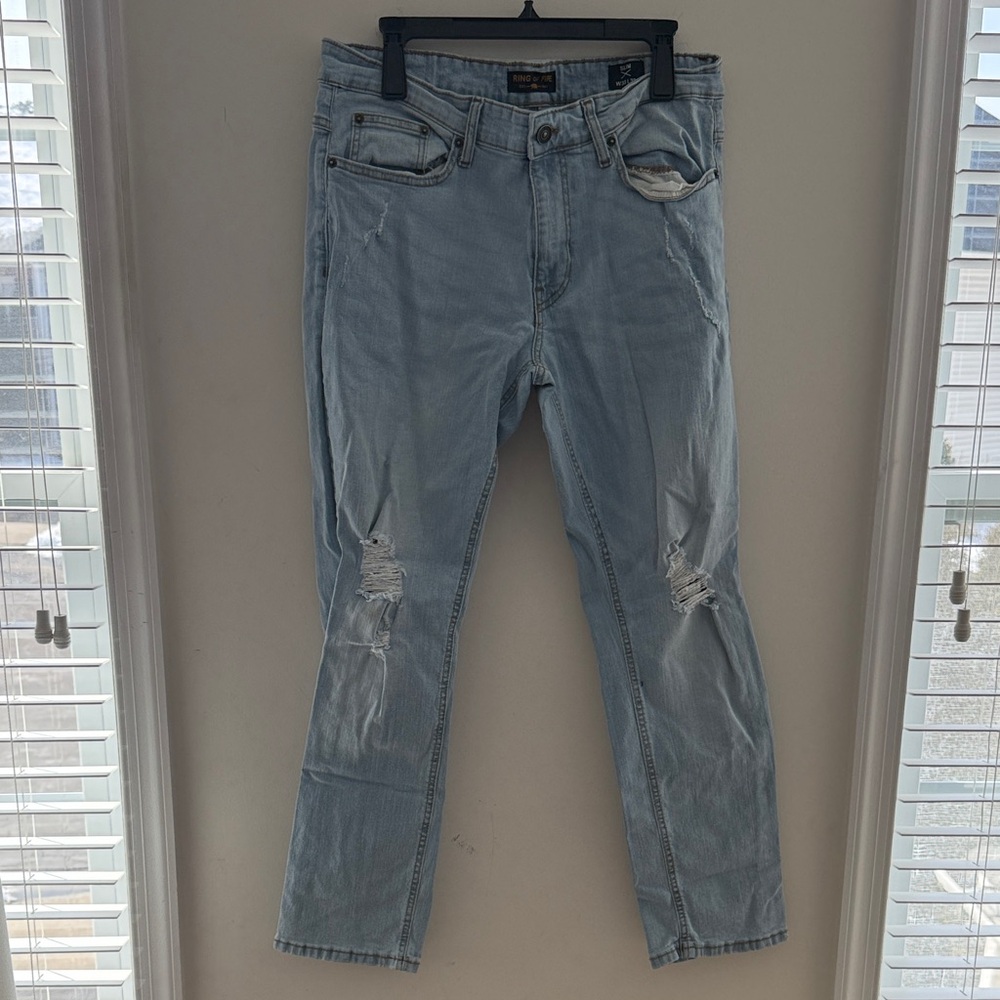 Ring of Fire Men's Light Blue Skinny Jeans